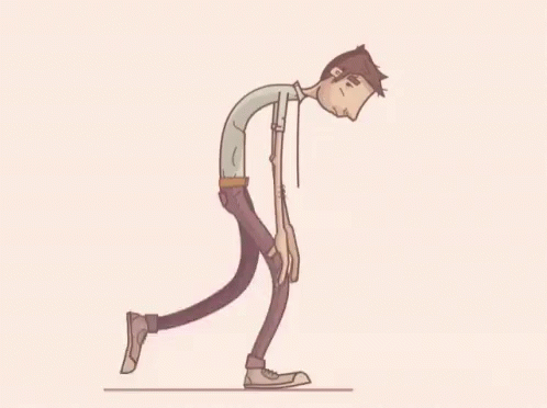 Sad Tall Guy Walking Gaunt GIF