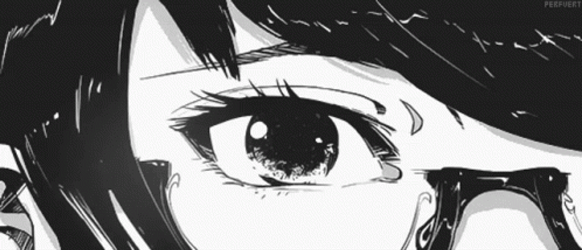 Sad Tearful Eyes Close Up Aesthetic GIF