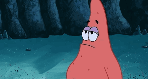 Sad Tired Patrick Star From SpongeBob SquarePants