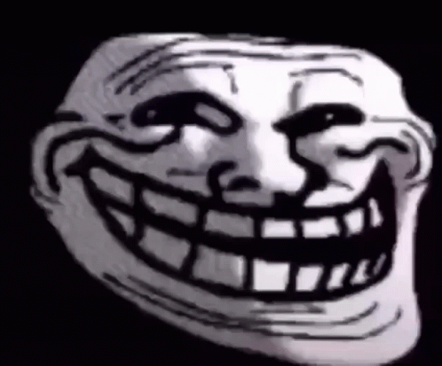 Sad Trollface Sticker GIF