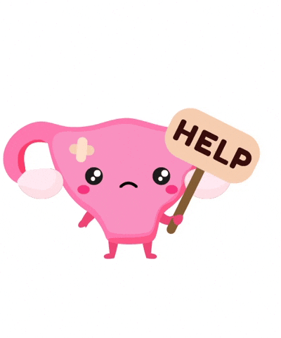 Sad Uterus Asking Help To Circulatory System GIF