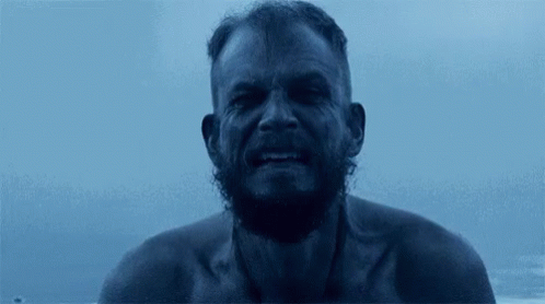 Sad Viking Bearded Man Drinking GIF