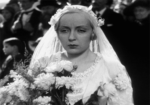 Sad Vintage Bride GIF