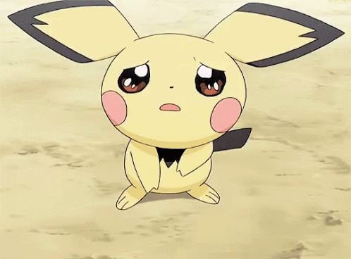 Sad Yellow and Black Pokemon Standing