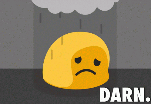 Sad Yellow Smiley Darn