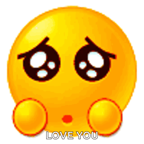 Sad Yellow Smiley Saying Love You