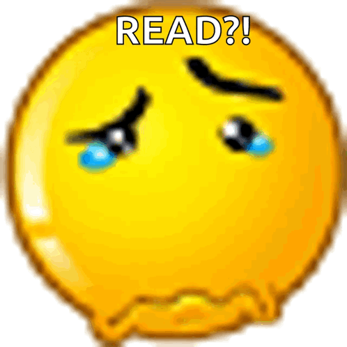 Sad Yellow Smiley Tears Read