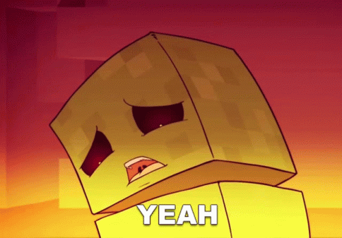 Sad Yes Box Character GIF