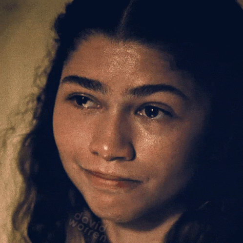 Sad Yes Zendaya Nod GIF