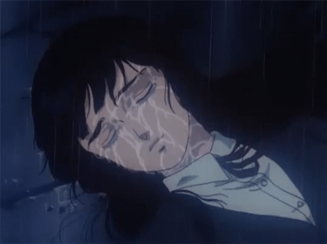 Sad Yumiko Shirasagi Weeping Aesthetic GIF