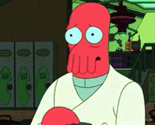 Sad Zoidberg Hide Inside Garbage Container GIF