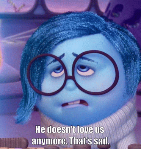 Sadness Feeling Down Inside Out GIF