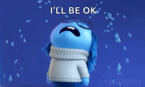 Sadness I'll Be Okay Inside Out GIF