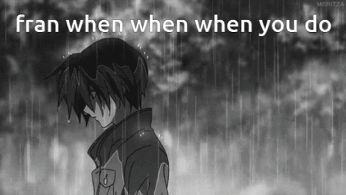 Sadness Hits When You Cry In The Rain GIF