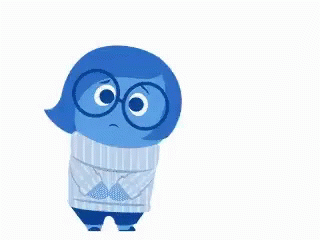 Sadness Inside Out Flop Sticker GIF