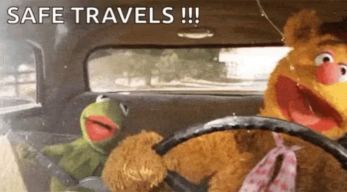 Safe Travels Muppets Kermit And Gerbert GIF