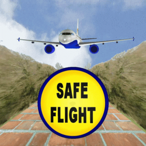Safe Travels Be Safe Wobbly Plane GIF