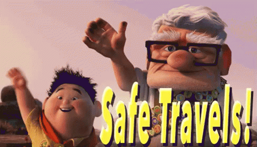 Safe Travels Carl And Russel Up Movie GIF