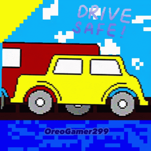 Safe Travels Drive Safe Vehicles Moving GIF