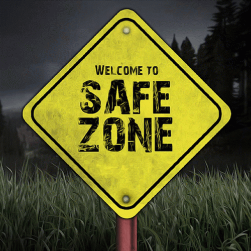 Safe Zone Sign Gunned Down GIF