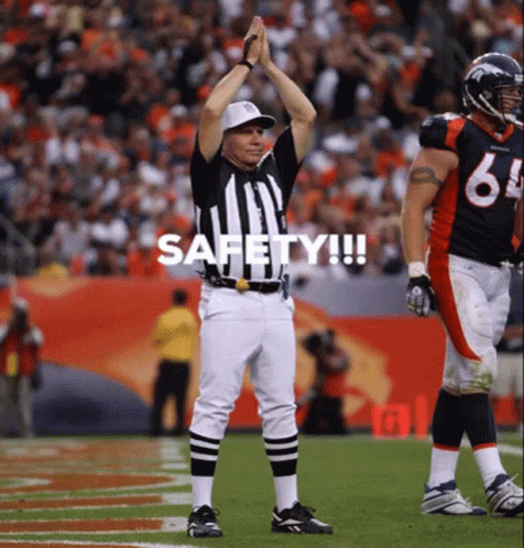 Safety Football Player GIF