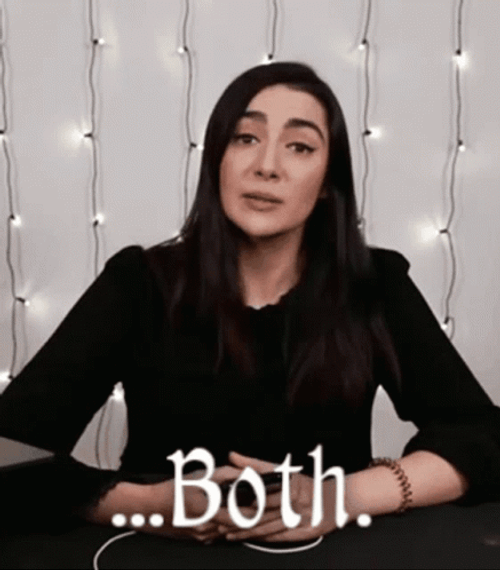 Safiya Nygaard Nodding Saying Both GIF