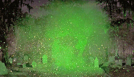 Sage Green Glitters Scattered Around GIF