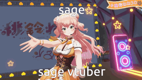 Sage Vtuber Is The Name Of The Anime Character GIF