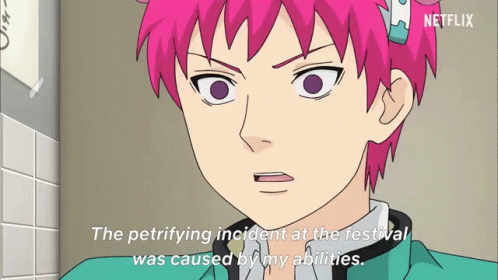 Saiki K Covering Face GIF