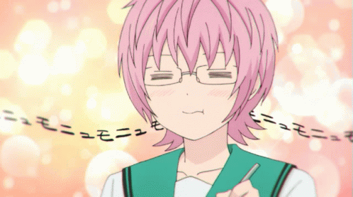 Saiki K Writing GIF