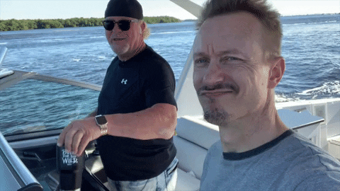 Sailing White Yacht GIF