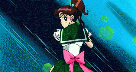 Sailor Jupiter Throwing A Lightning Bolt GIF