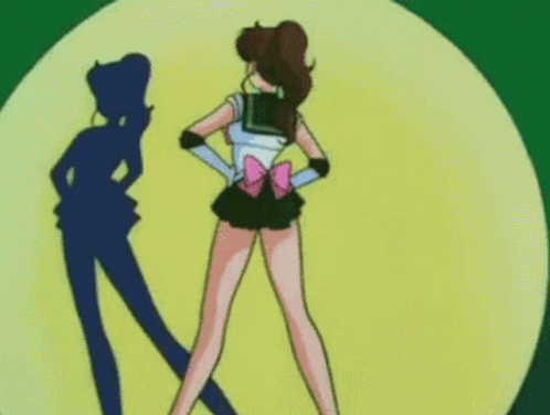 Sailor Jupiter Turning Back GIF