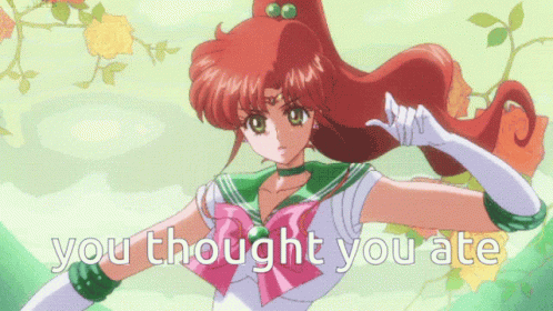 Sailor Jupiter You Though You Ate GIF