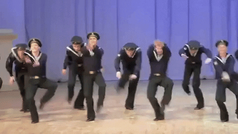 Sailor Man Russian Dance GIF