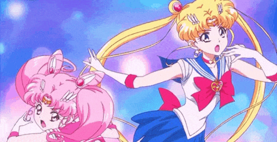 Sailor Moon And Chibiusa GIF
