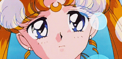 Sailor Moon And Tuxedo Mask Kiss Teary Eyed GIF