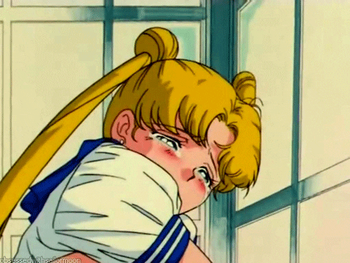 Sailor Moon Crying Shedding Tears GIF