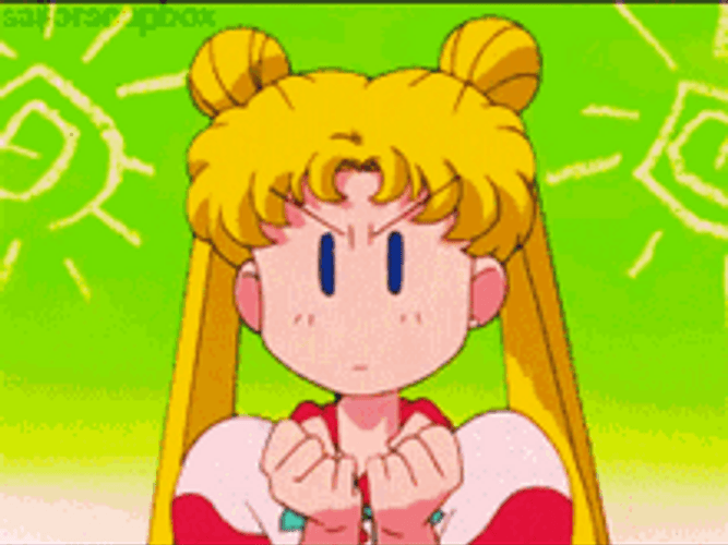 Sailor Moon Face Expression GIF