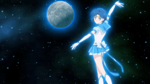 Sailor Moon Mercury Outer Space GIF