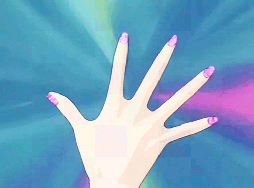 Sailor Moon Nail Animation GIF