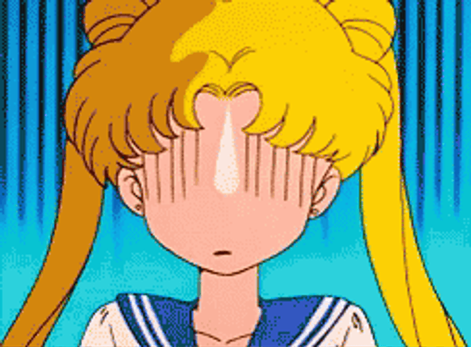 Sailor Moon Sweat Dropping GIF