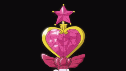 Sailor Moon Transformation Pink Hearts Evolution GIF