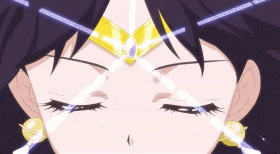 Sailor Saturn Hotaru Tomoe Pose Sailor Moon Crystal GIF