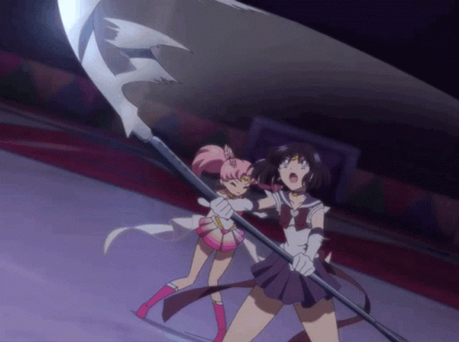 Sailor Saturn Hotaru Tomoe Silence Glaive Power Attack GIF