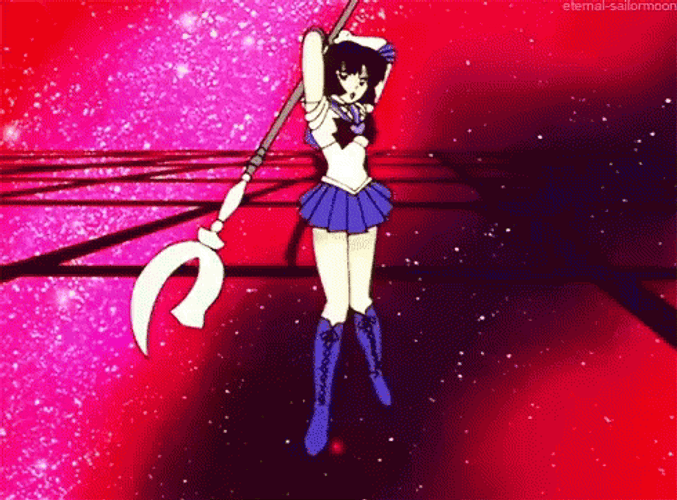 Sailor Saturn Hotaru Tomoe Silence Glaive Twirl GIF