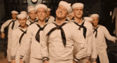 Sailors Dancing in Line