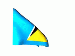 Saint Lucia Flag Waving GIF