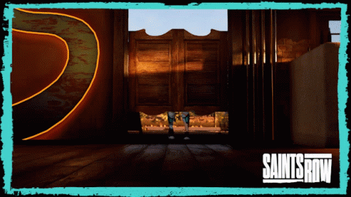 Saints Row Man In Front Of Saloon GIF