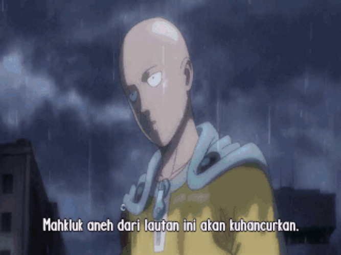 Saitama Being Punch In The Head GIF 
